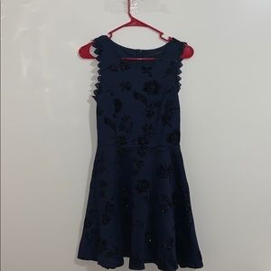 Sparkly navy blue dress